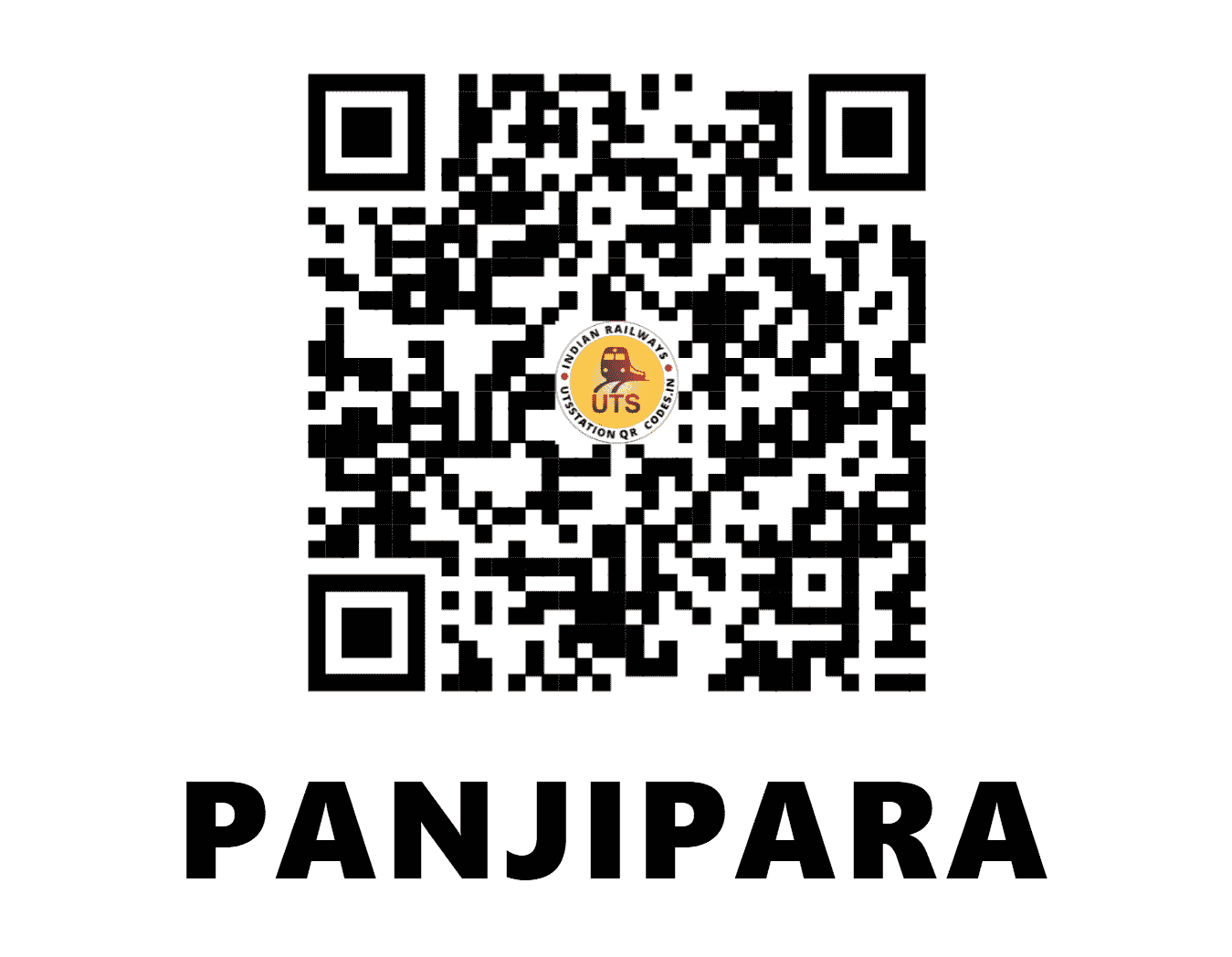 UTS QR Code for PANJIPARA - PJP (NF - WEST BENGAL)